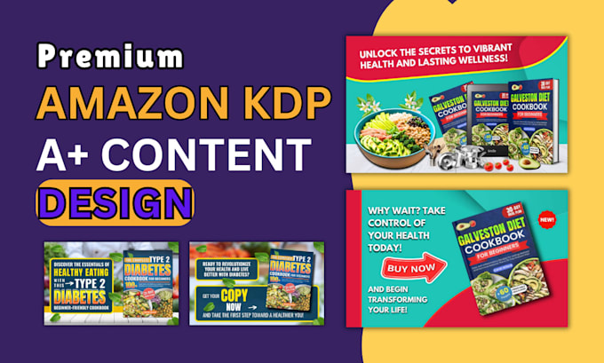 Gig Preview - Design stunning amazon KDP a plus content