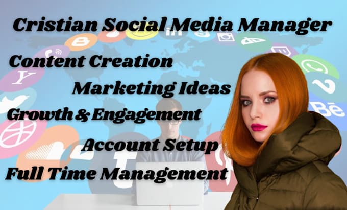 Gig Preview - Be your christian social media manager and monthly social media management