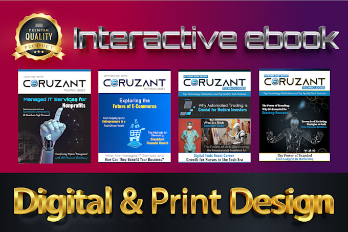 Gig Preview - Format any ebook, interactive flipbook, or PDF magazine