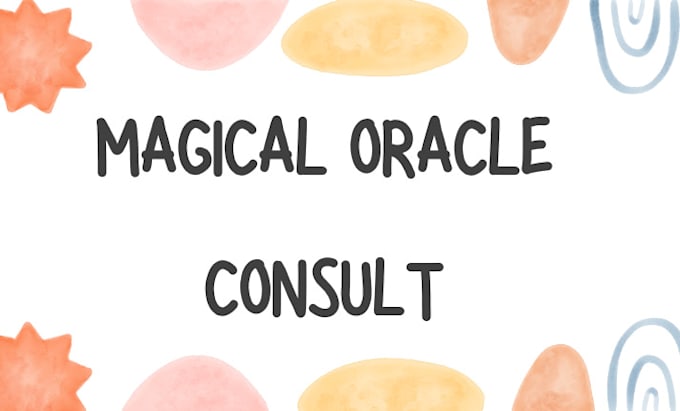 Gig Preview - Do creative oracle consult