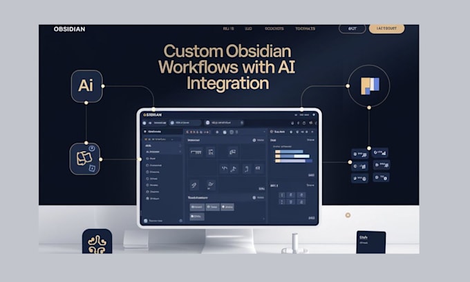 Gig Preview - Setup custom obsidian workflow with ai, project management and obsidian template