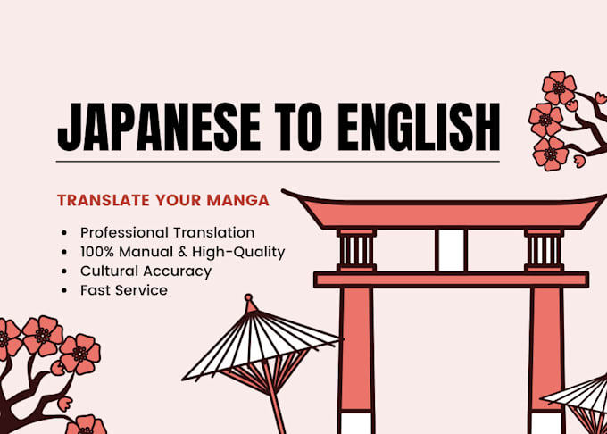 Gig Preview - Translate your manga or novel from japanese to english