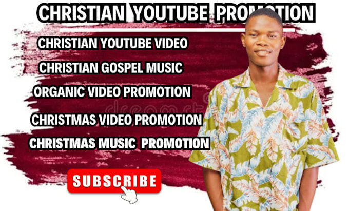 Gig Preview - Do organic christian youtube video promotion