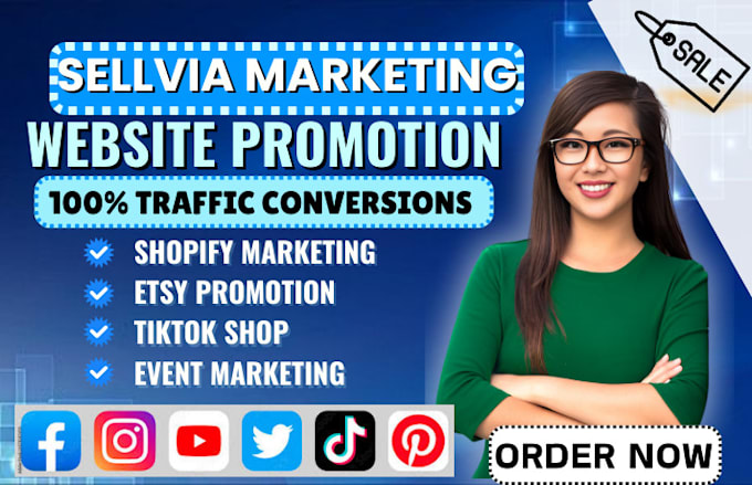 Gig Preview - Top high ticket sales on shopify, sellvia, tiktok shop marketing event promotion