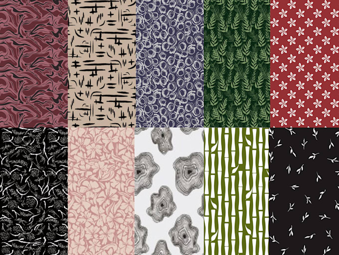 Gig Preview - Design seamless patterns for fabrics and more