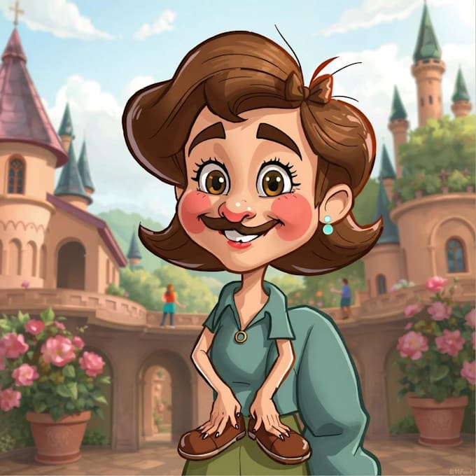 Bestseller - draw your portrait in disney cartoon style caricature