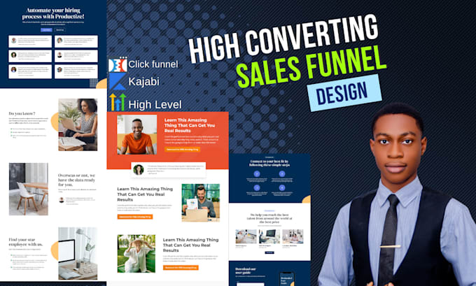 Gig Preview - Be your clickfunnels, gohighlevel, kajabi, leadpages expert