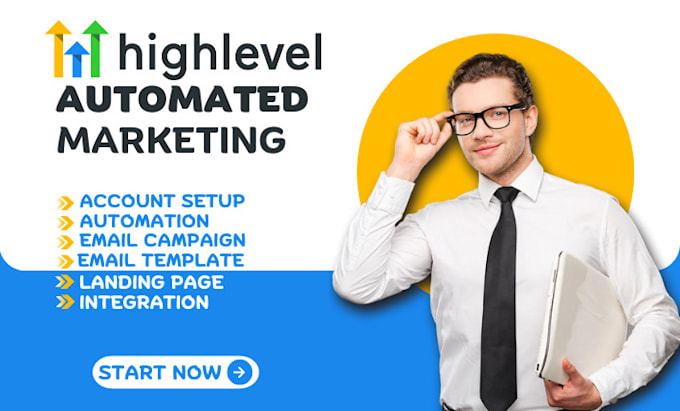 Gig Preview - Setup gohighlevel email marketing ghl automation expert go high level crm agency