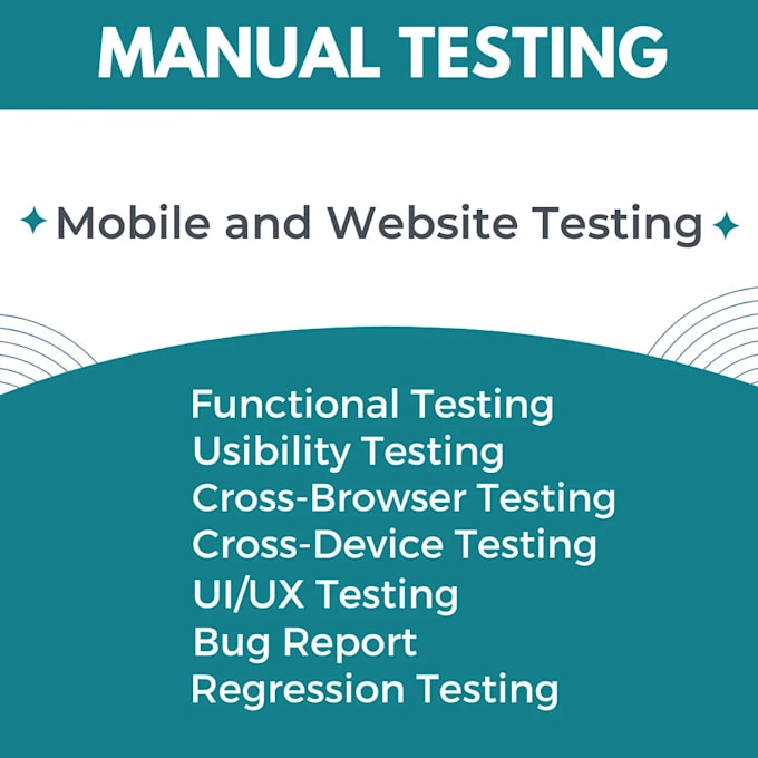 Gig Preview - Do QA manual ,automation testing for websites and apps