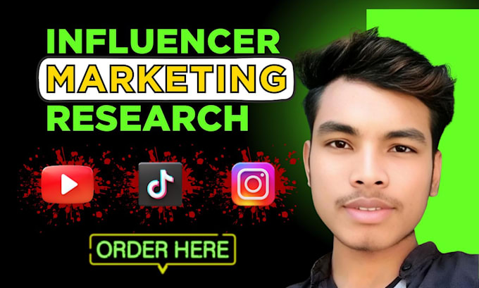 Gig Preview - Find best instagram influencer research, tiktok influencer, youtube influencer