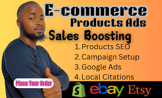 Gig Preview - Promote shopify etsy products ebay store marketing promotion ads traffic sales