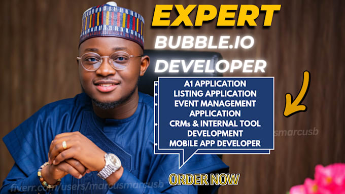 Gig Preview - Bubble io developer mvp marketplace adalo flutterflow developer bubble io