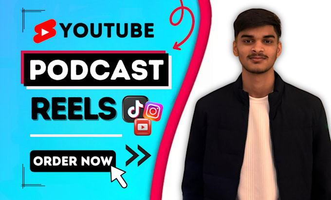 Gig Preview - Convert your yt podcast into viral reels, shorts and tiktok