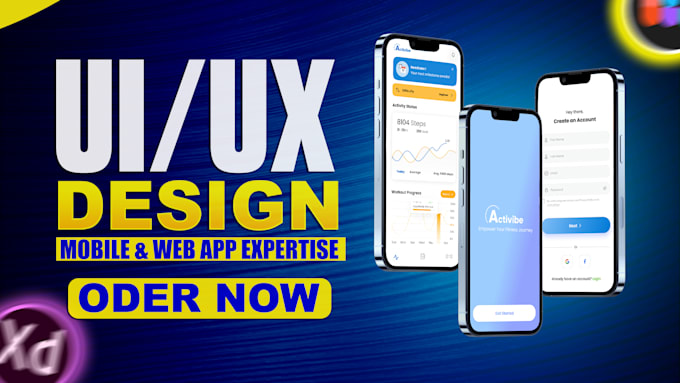 Gig Preview - Do ui ux design, mobile app ui ux design website ui ux design figma design