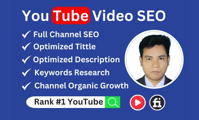 Gig Preview - Do youtube video SEO USA and organic video promotion