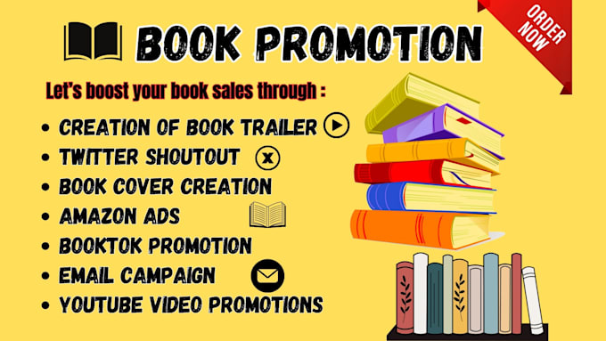 Gig Preview - Do amazon book promotion,book trailer,book cover design to active 10m readers