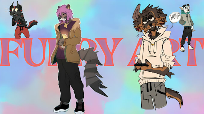 Gig Preview - Draw furry art, fursona, original furry character and sfw, nsfw for furry oc