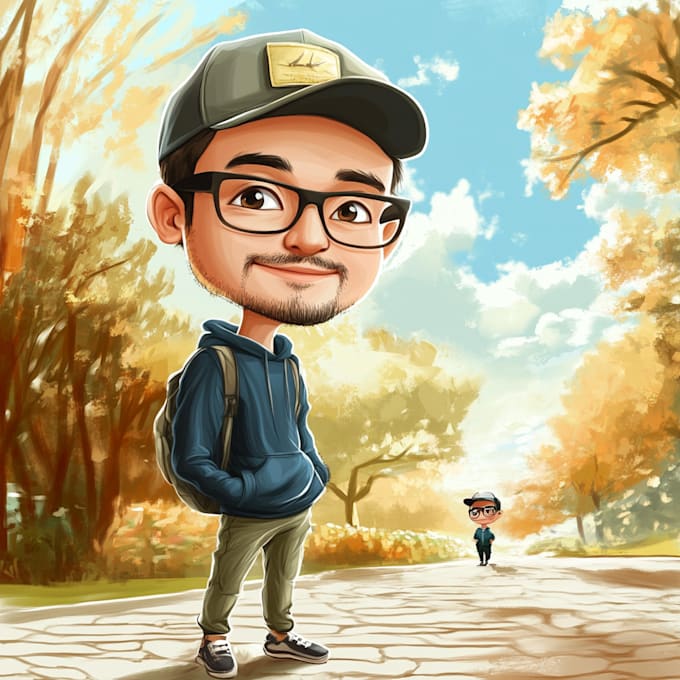 Gig Preview - Create your portrait into cute cartoon and funny caricature