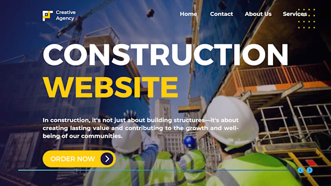 Gig Preview - Build construction website junk removal cleaning wix website construction leads