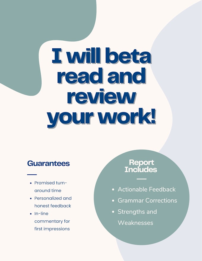 Bestseller - beta read and review your novel, manuscript, or essay