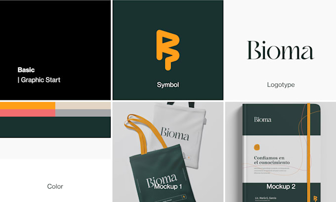 Gig Preview - Design a minimalist logo with full brand identity