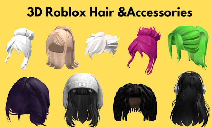 Gig Preview - Design a stylized ugc roblox hair and ugc roblox accessories