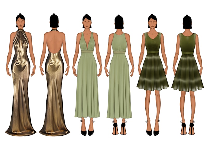 Gig Preview - Design your fashion collection and illustrations