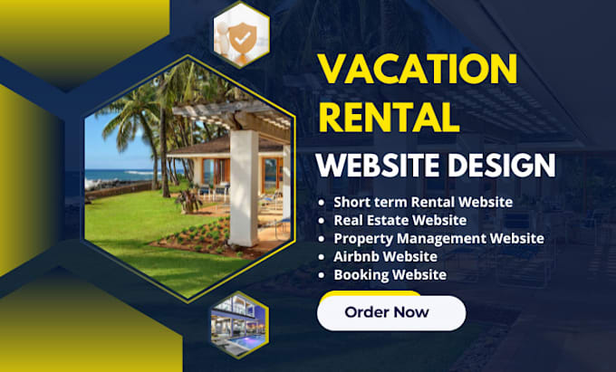 Gig Preview - Booking website vacation website short term rental booking website hotel booking