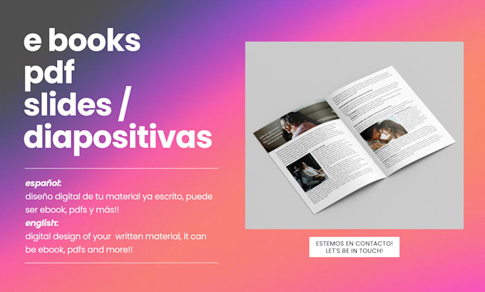 Gig Preview - Diseñar tu ebook, pdf, slides y más