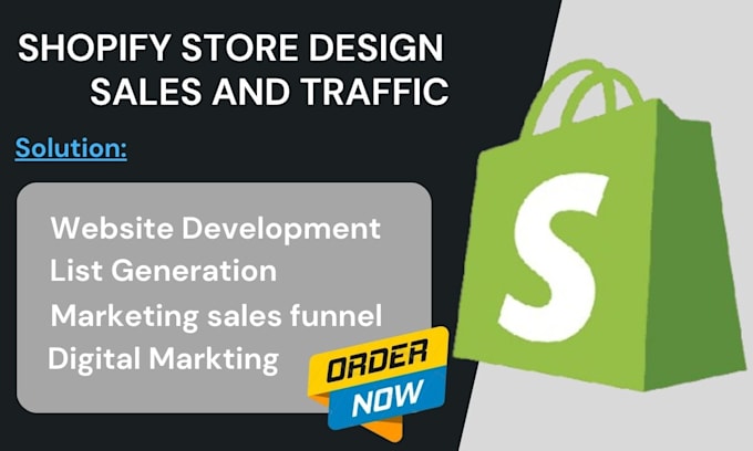 Gig Preview - Do shopify website development, designing, customization,