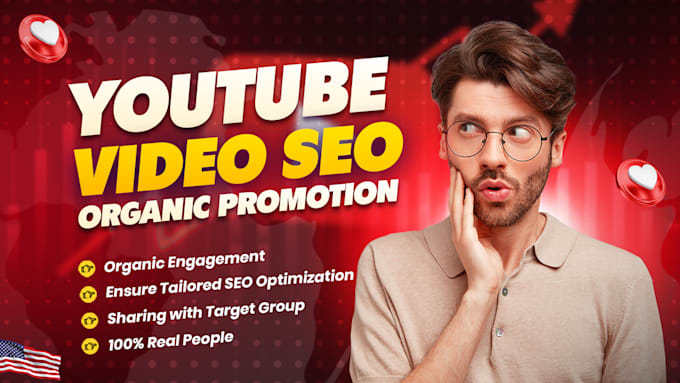 Gig Preview - Do video SEO by vidiq and organic promote your channel in USA