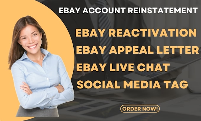 Gig Preview - Reinstate your suspended ebay account remove mc011 mc113 restriction ebay reopen