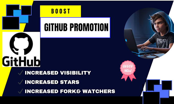 Bestseller - do organic github promotion to boost stars, fork, watchers