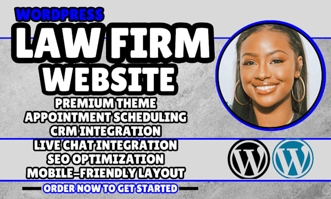 Gig Preview - Law firm website design lawyer website legal website attorney website design