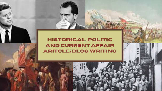 Bestseller - write a research article based on history, current events, or politics