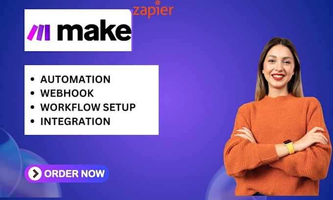 Gig Preview - Streamline workflows with make, zapier, or custom automation scenarios