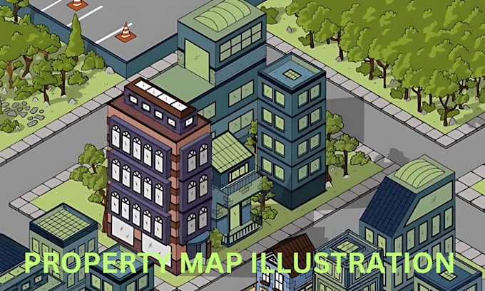 Gig Preview - Draw custom 2d isometric vector map event map city map property map illustration