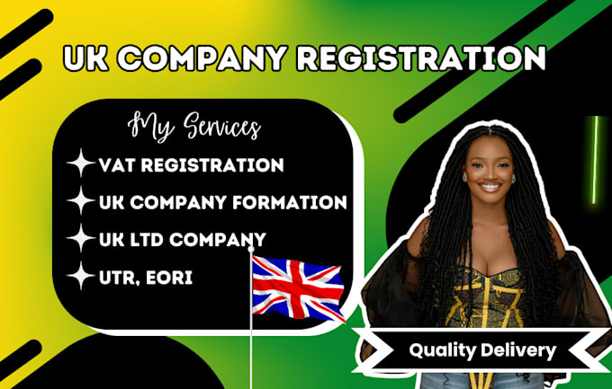 Gig Preview - Handle UK ltd company registration, vat, utr, eori, and company formation