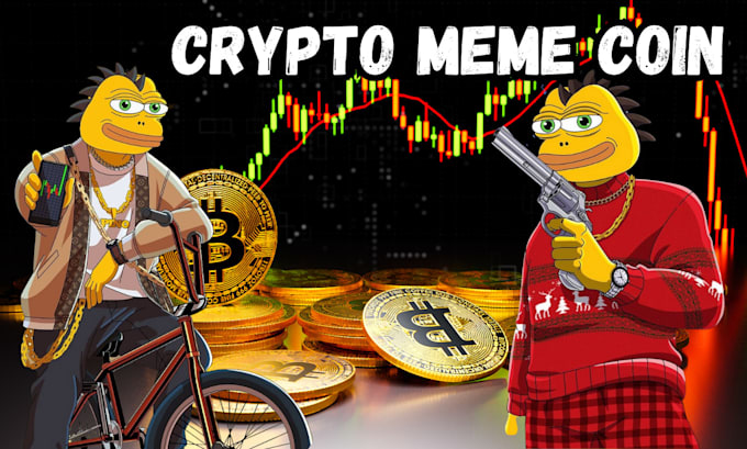 Bestseller - design crypto meme coin, meme coin art, solana meme coin website funny meme coin