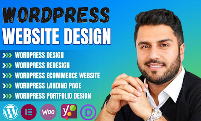 Gig Preview - Design wordpress website redesign wordpress website design, wordpress developer