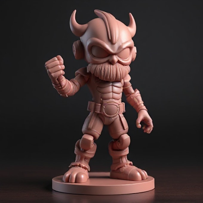 Gig Preview - Create 3d toy action figure model character design blender stl for 3d printing