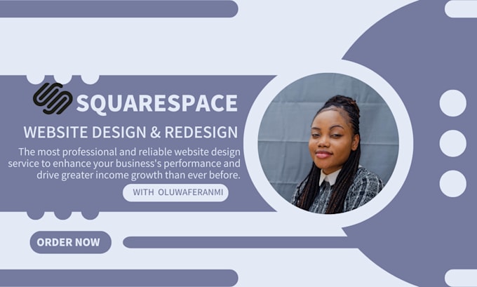 Gig Preview - Create beautiful squarespace website design, squarespace landing page, web SEO