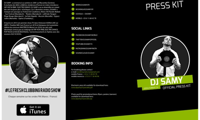 Bestseller - design music press kit, artist epk, media kit, one sheet