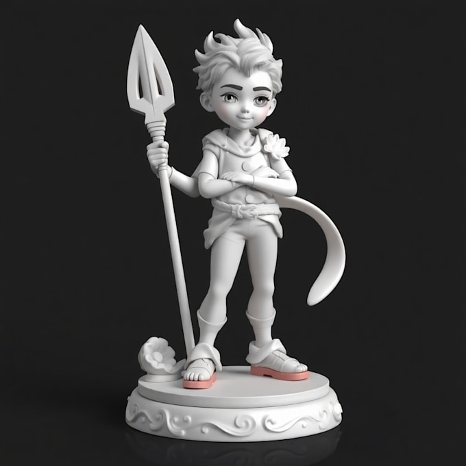 Gig Preview - Sculpt 3d figure action figure figurine toy figure stl file for 3d printing