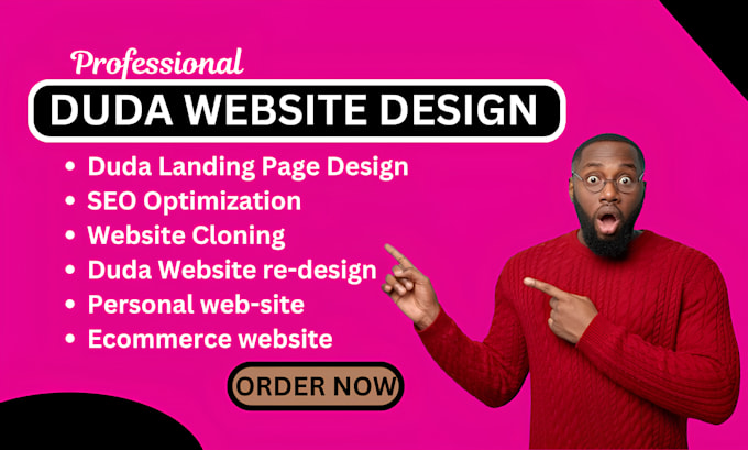 Gig Preview - Design redesign duda business website, landing page clone duda website, duda seo