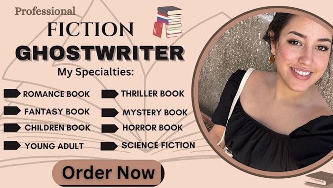 Gig Preview - Be your ebook ghostwriter, fiction ghostwriter, romance book writer, ghostwriter