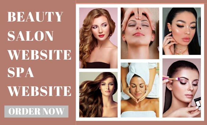 Gig Preview - Design spa website beauty salon website makeup salon website beauty website