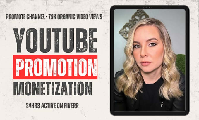 Gig Preview - Do organic youtube video promotion and channel SEO growth monetization