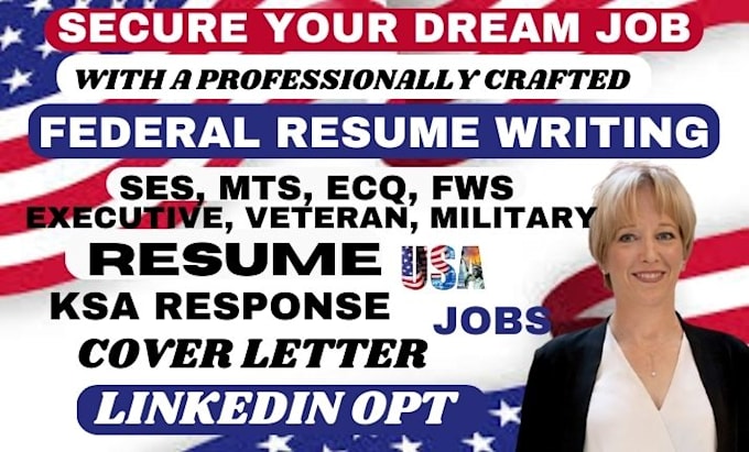 Bestseller - write federal resume, executive resume for usajobs, ats resume writing