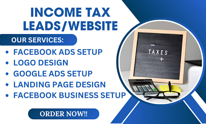 Gig Preview - Income tax leads finance leads income tax website